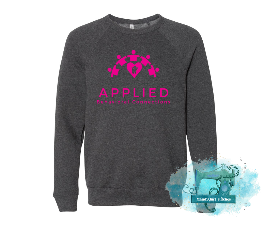 ABC Hot Pink Logo Crew Sweatshirt