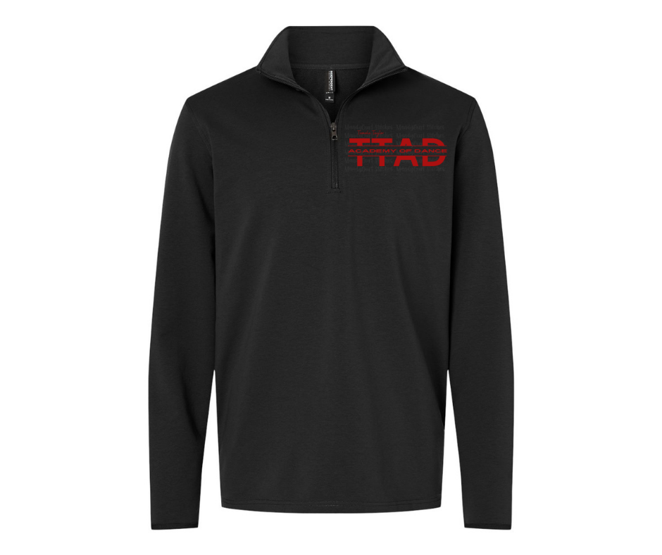 TTAD Black 1/4 Zip Pullover