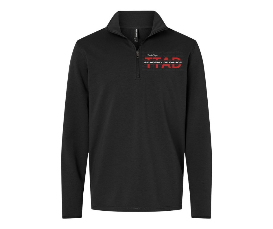 TTAD Black 1/4 Zip Pullover