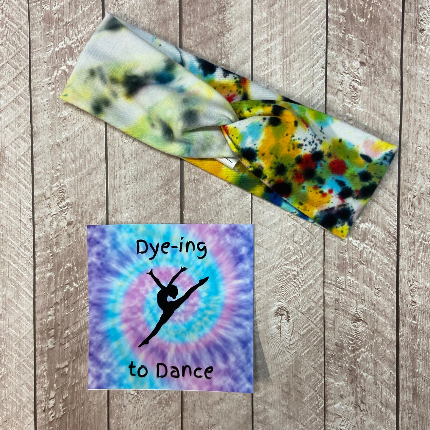 Funfetti Tie-Dye Twisted Headband