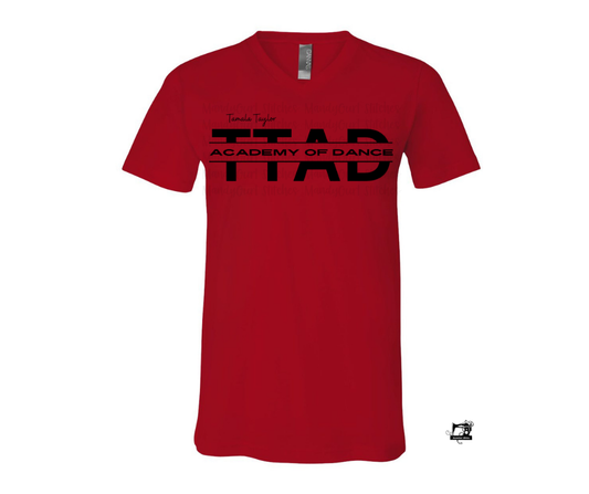 TTAD Red V-Neck Tee