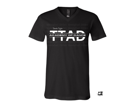 TTAD Black V-Neck Tee