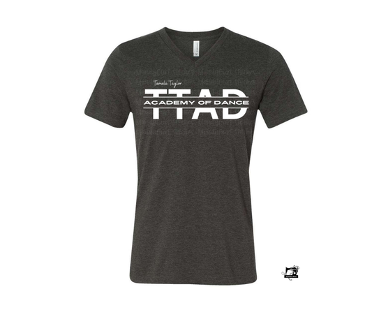 TTAD Heather Charcoal V-Neck Tee