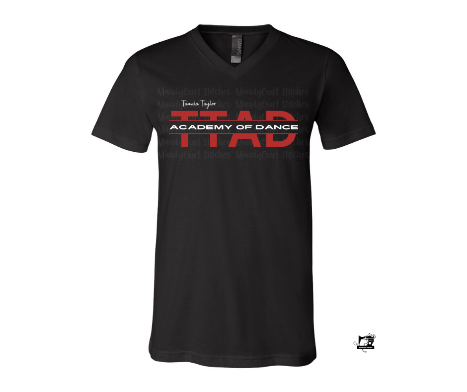 TTAD Black V-Neck Tee