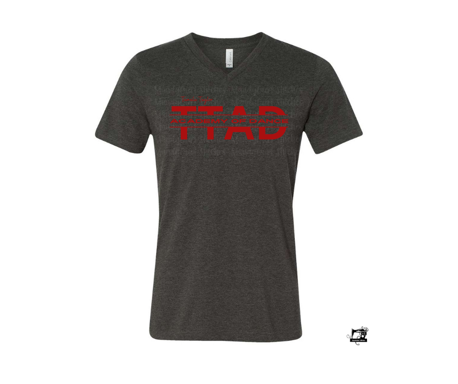 TTAD Heather Charcoal V-Neck Tee