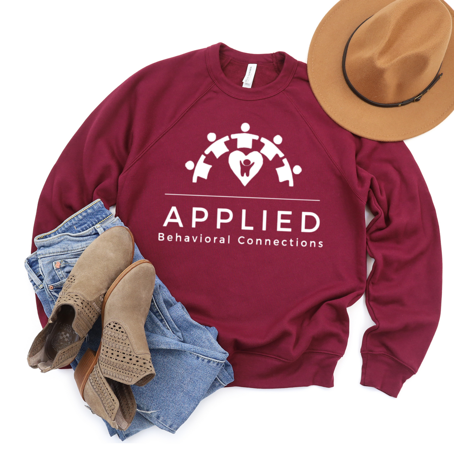 ABC White Logo Crew Sweatshirt