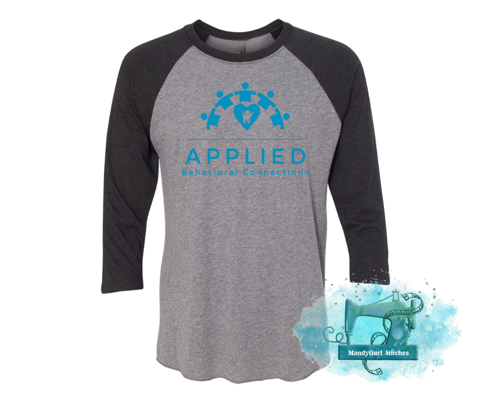 ABC Turquoise Logo Raglan