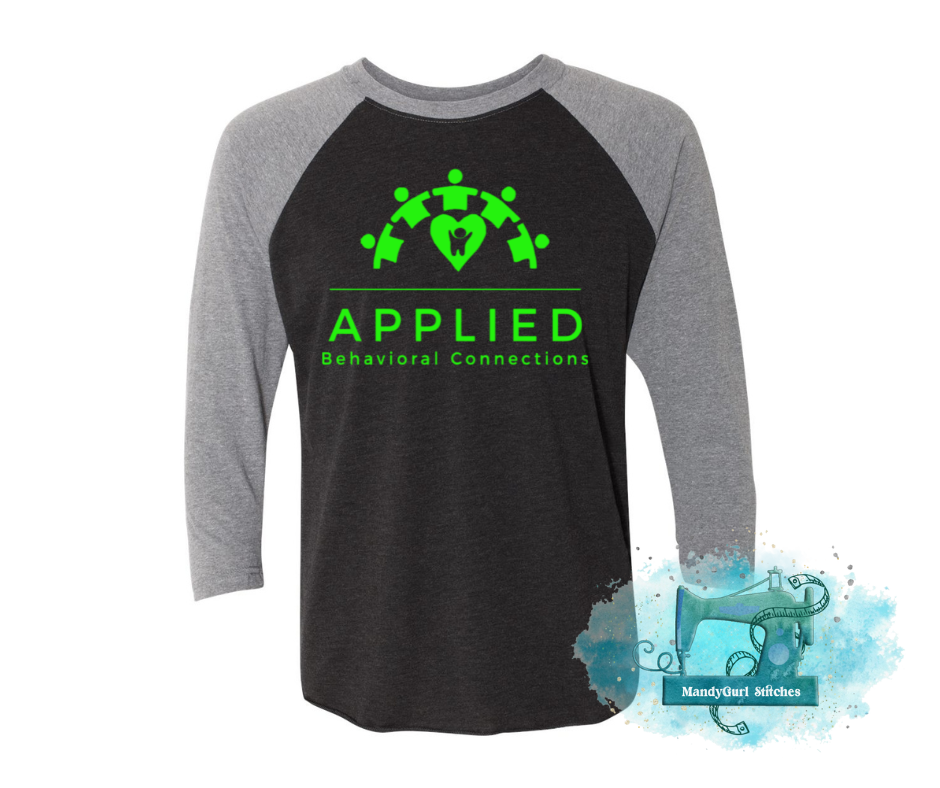 ABC Lime Logo Raglan