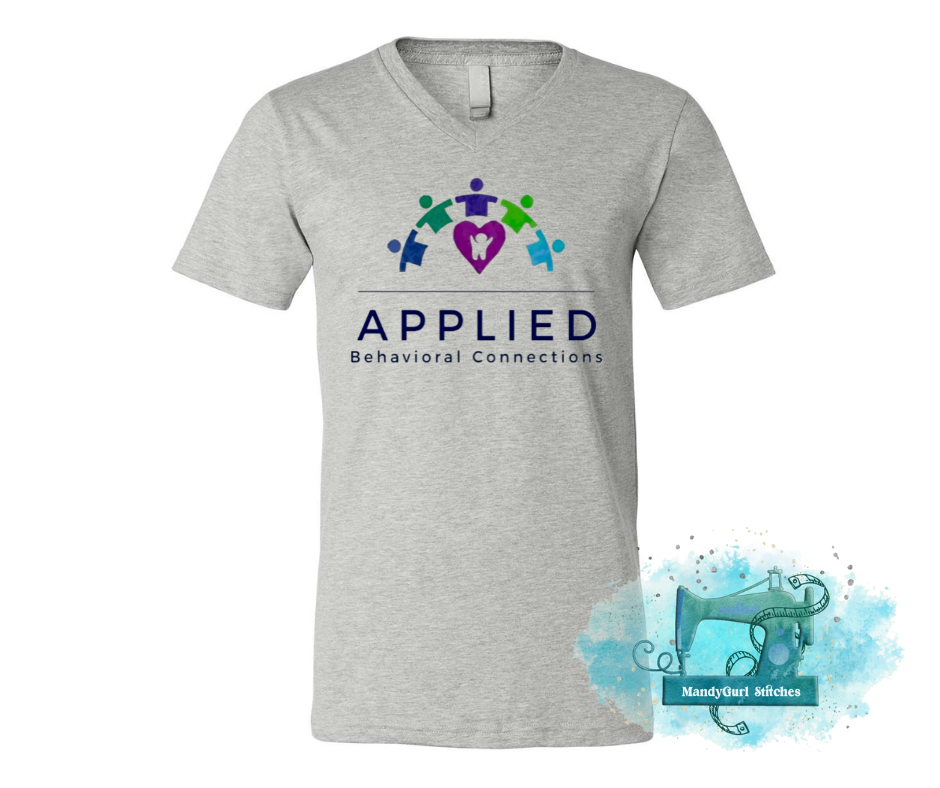 ABC Full Color Logo V-Neck Tee
