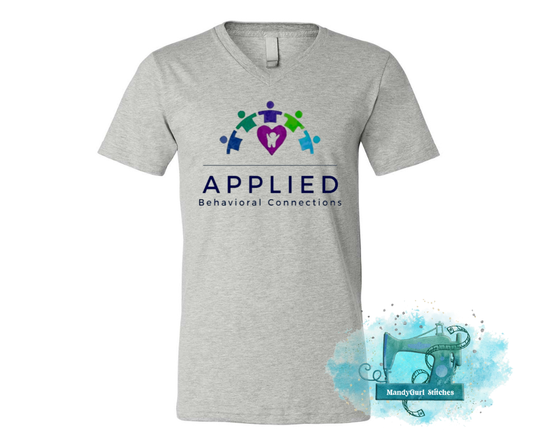 ABC Full Color Logo V-Neck Tee