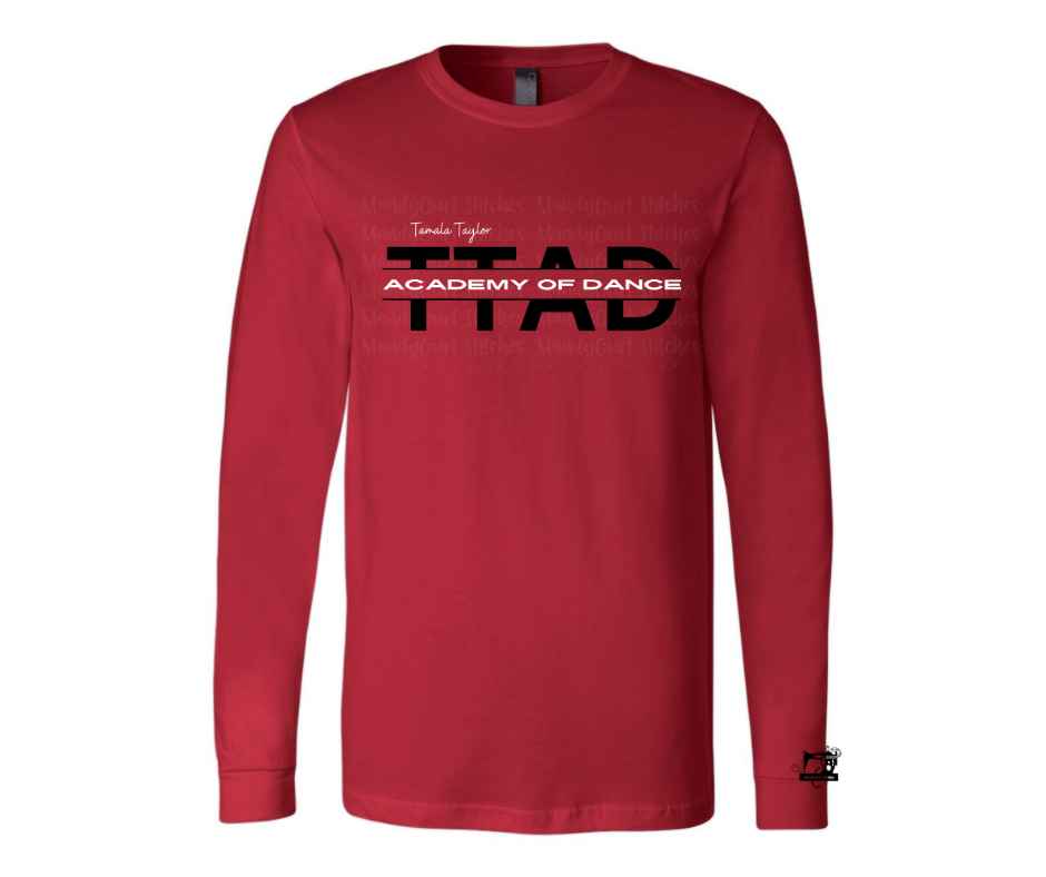 TTAD Red Long Sleeve Tee