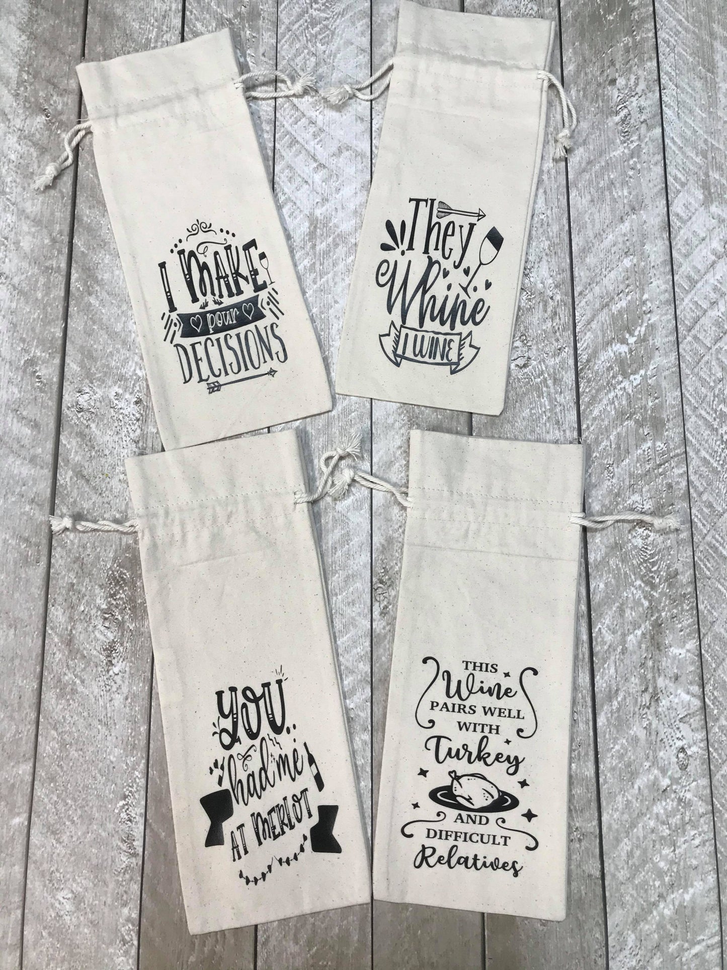 Snarky Wine Bags