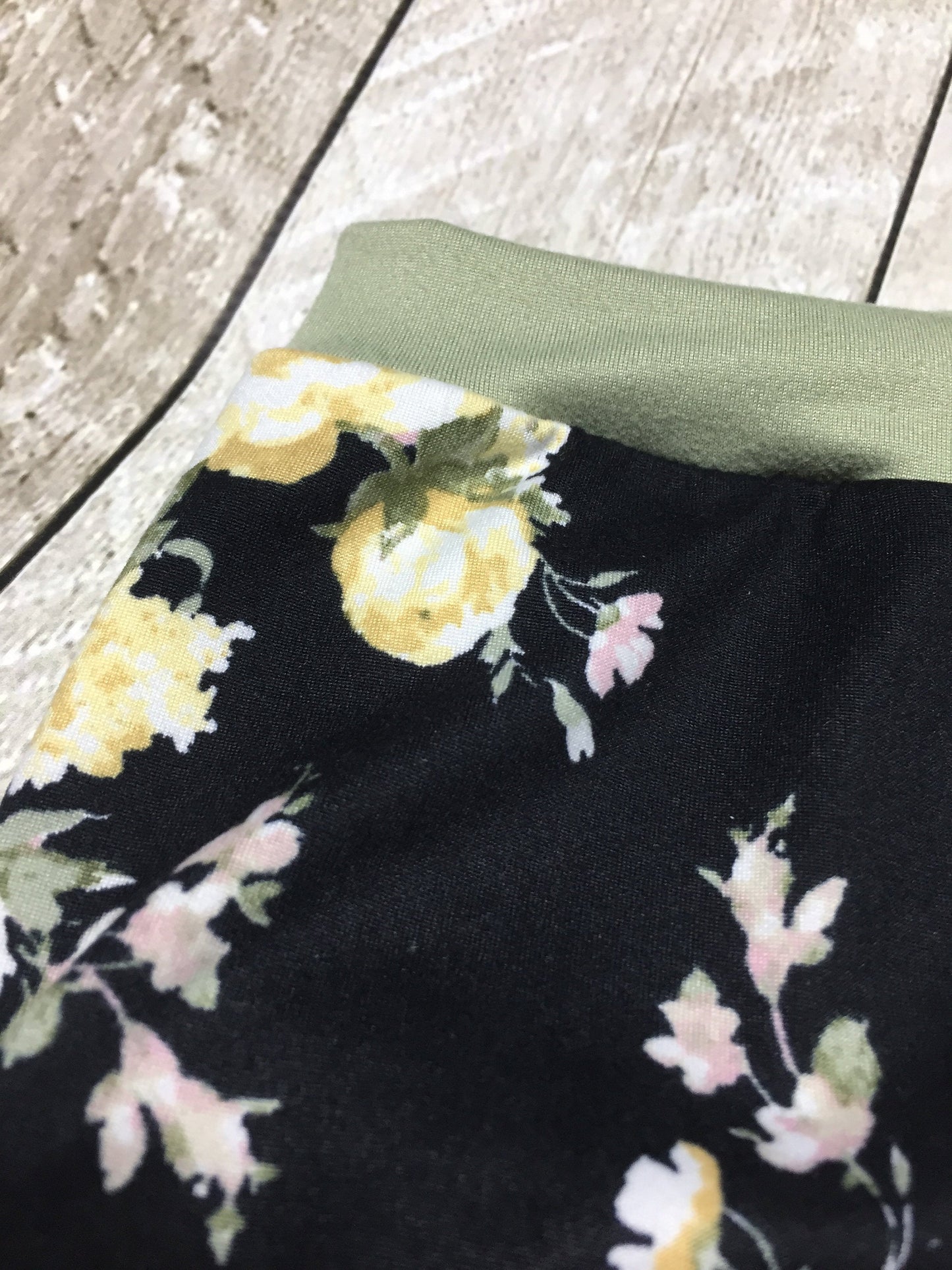 Black Katie Floral Bummies