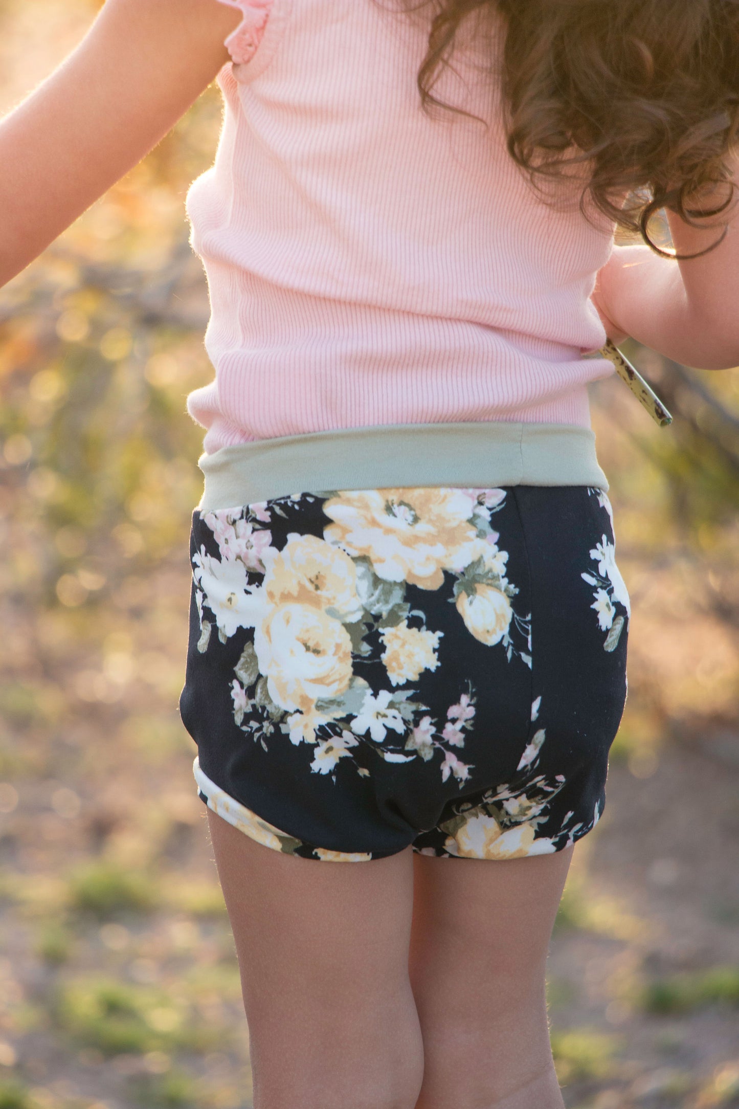 Black Katie Floral Bummies