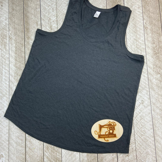 Mystery Screenprint District Tank-2XL Heathered Charcoal