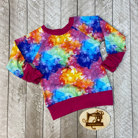 Watercolor Grow-with-Me Pullover