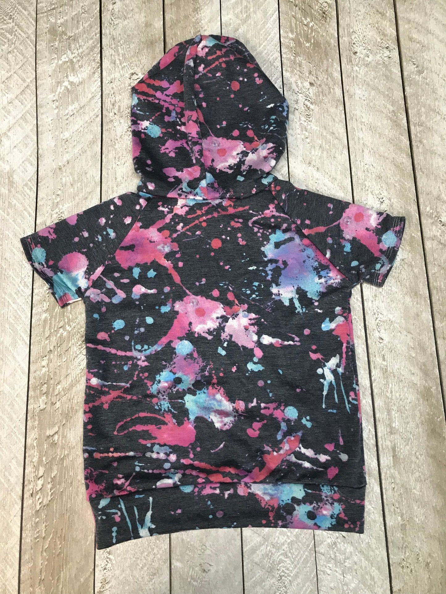 Paint Splatter Hooded Raglan