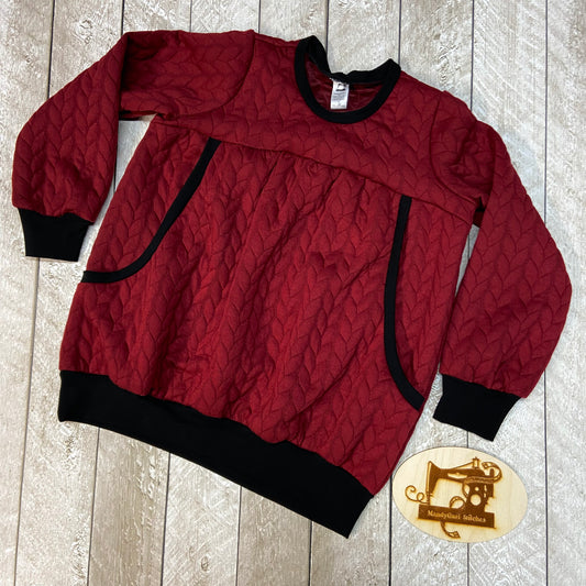 Burgundy Quilted Cuddle Tunic